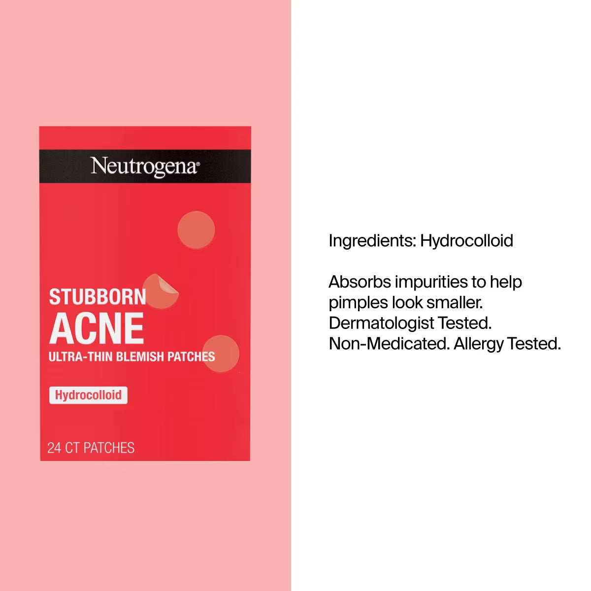 Neutrogena® Stubborn Acne Ultra-Thin Blemish Patches, Combination Pack, 24 Patches - US 4885