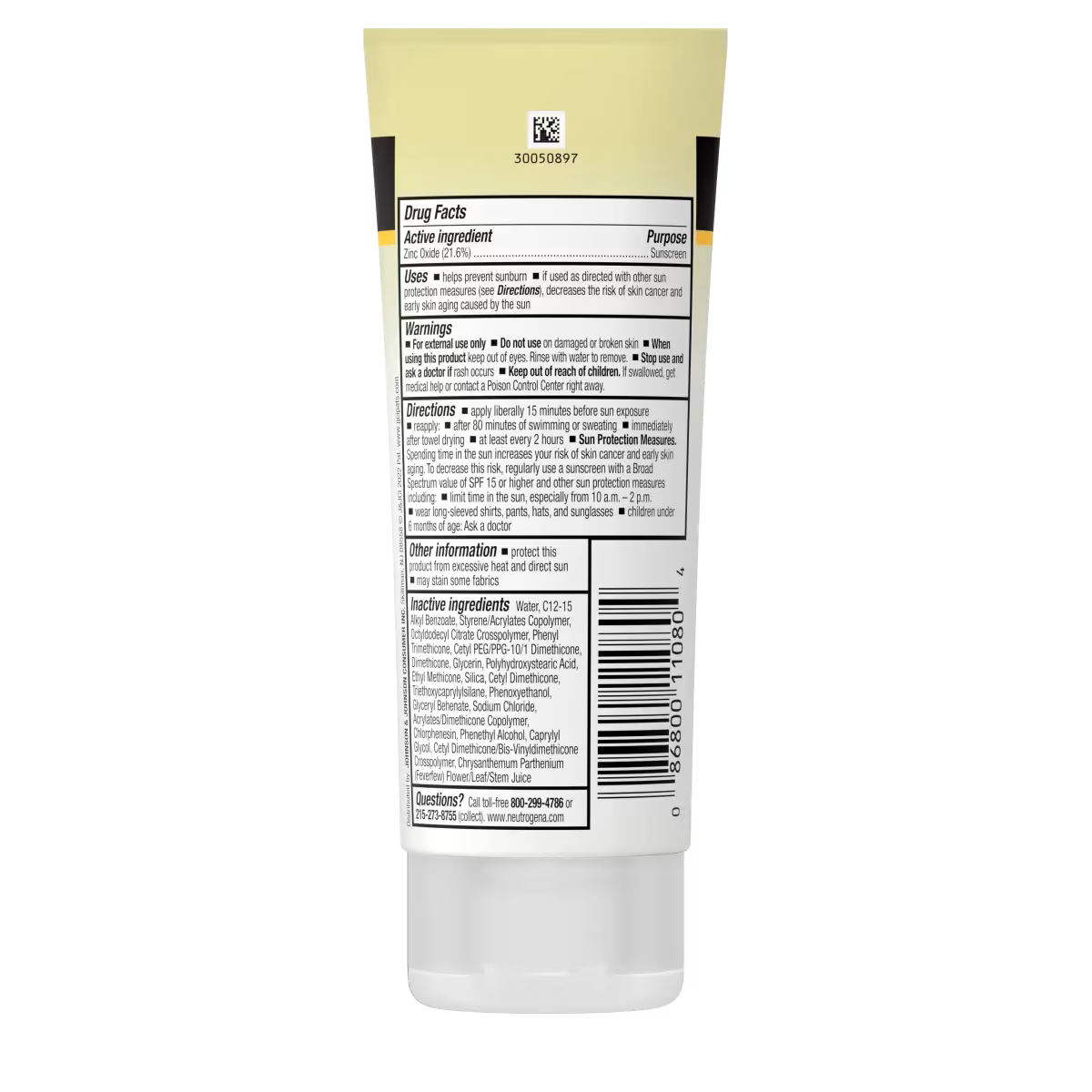 Neutrogena® Sheer Zinc Dry-Touch Sunscreen Broad Spectrum SPF 50, 3 Fl. Oz - US 6007