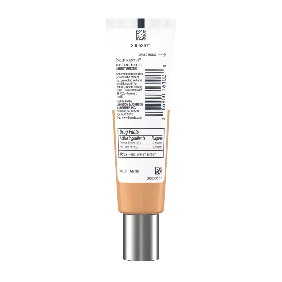 Radiant Tinted Moisturizer Broad Spectrum SPF 25 - Sheer Tan (30) - US 0328