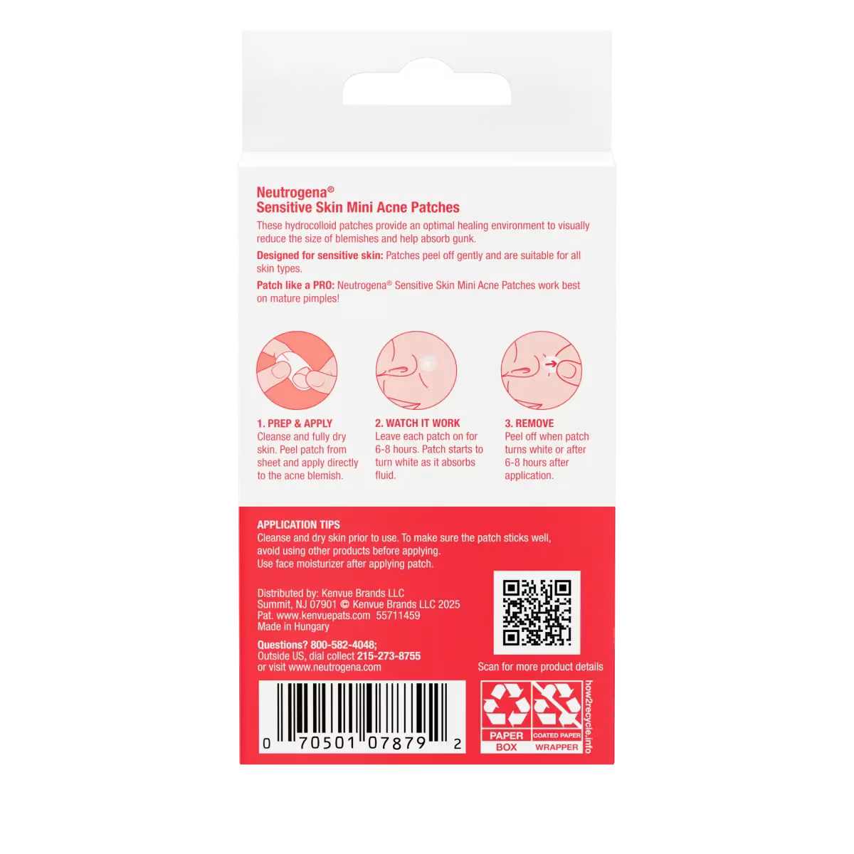 Neutrogena® Mini Acne Patch, Sensitive Skin, 36 Count - US 3670