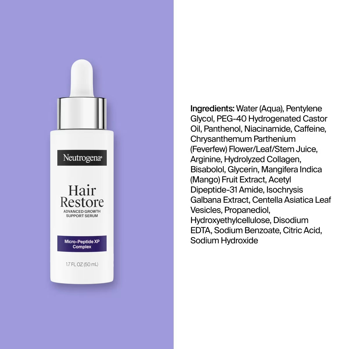 Neutrogena® Hair Restore Advanced Growth Support Serum, 1.7 fl oz - US 4040