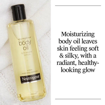 Neutrogena® Body Oil, Light Sesame Formula, Fragrance Free, 8.5 Fl. Oz - US 9365