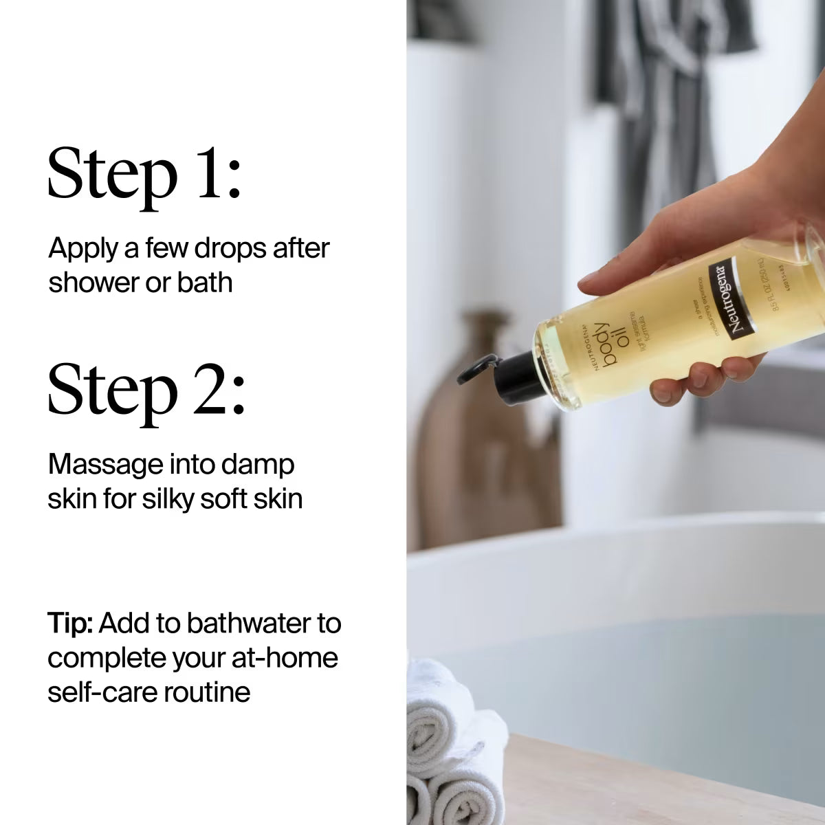 Neutrogena® Body Oil, Light Sesame Formula, Fragrance Free, 8.5 Fl. Oz - US 9365