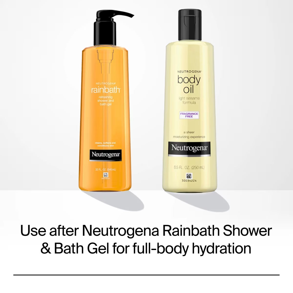 Neutrogena® Body Oil, Light Sesame Formula, Fragrance Free, 8.5 Fl. Oz - US 9365