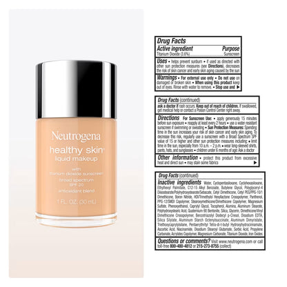 Neutrogena® Healthy Skin Liquid Makeup Broad Spectrum SPF 20, 270W Warm Sand, 1 Fl. Oz - US 1817