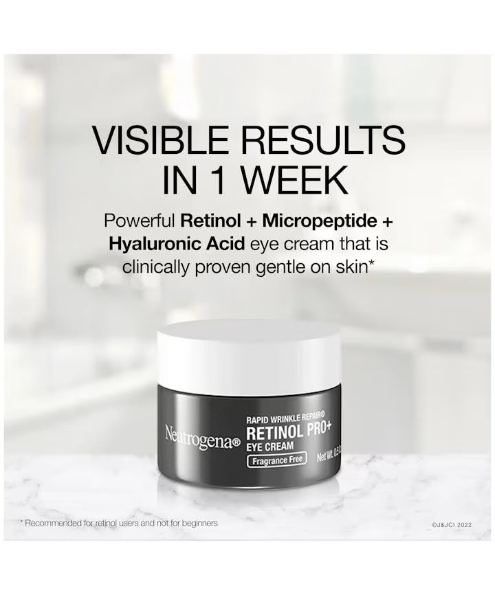 Neutrogena Rapid Wrinkle Repair Retinol Pro+ Eye Cream, Fragrance Free - US 3322
