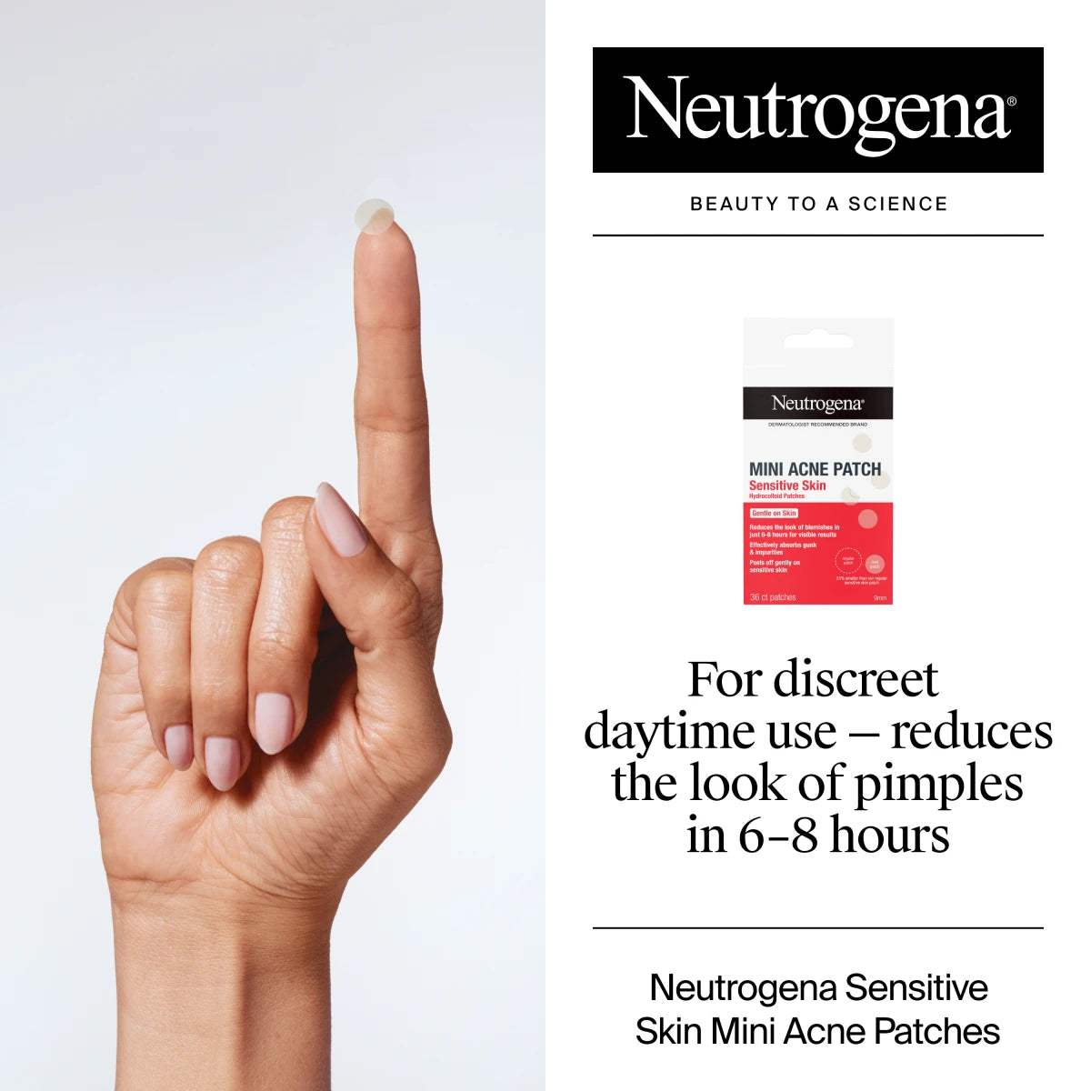 Neutrogena® Mini Acne Patch, Sensitive Skin, 36 Count - US 3670