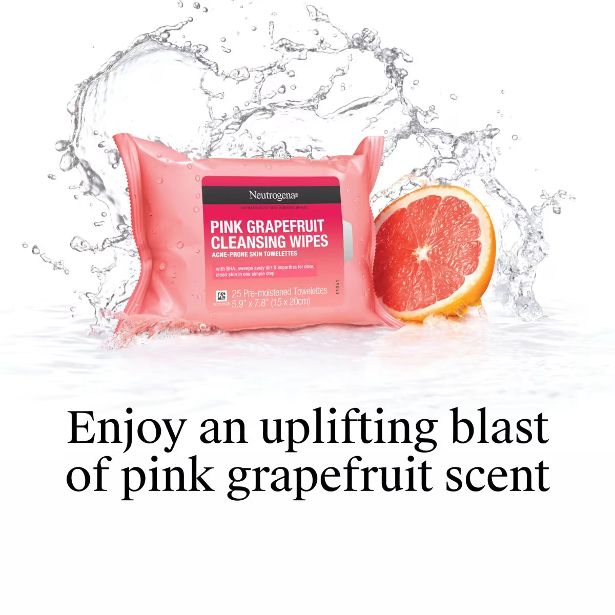 Neutrogena® Oil-Free Cleansing Wipes Pink Grapefruit, 25 Count - US 2958