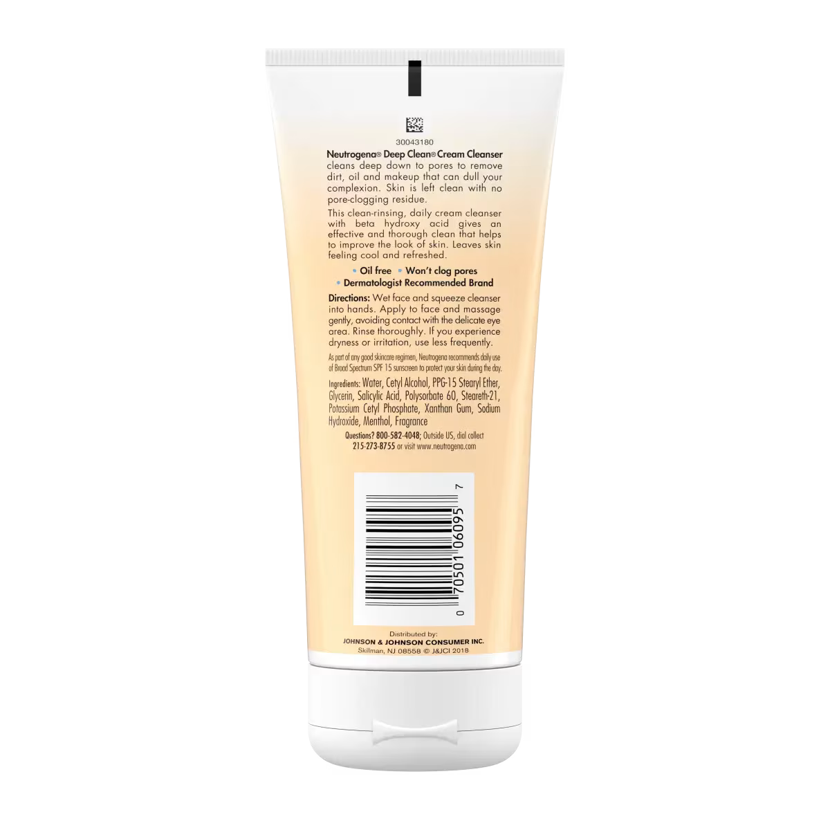 Neutrogena® Deep Clean® Cream Cleanser, 7 Fl. Oz - US 5803