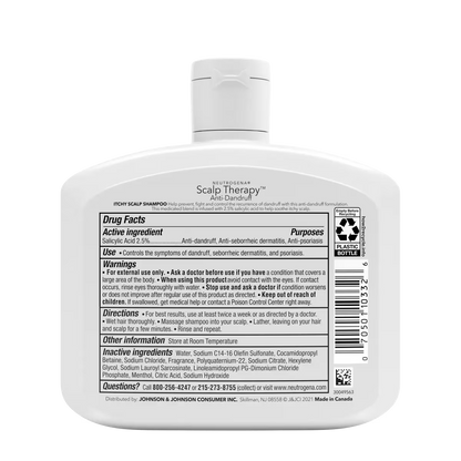 Neutrogena® Scalp Therapy Anti-Dandruff Medicated Itchy Scalp Shampoo 12 Fl Oz - US 6749