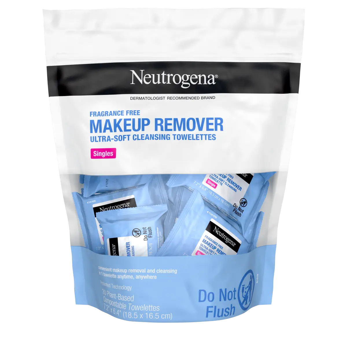 Neutrogena® Makeup Remover Cleansing Towelettes, Fragrance Free, 20 Count - US 4555