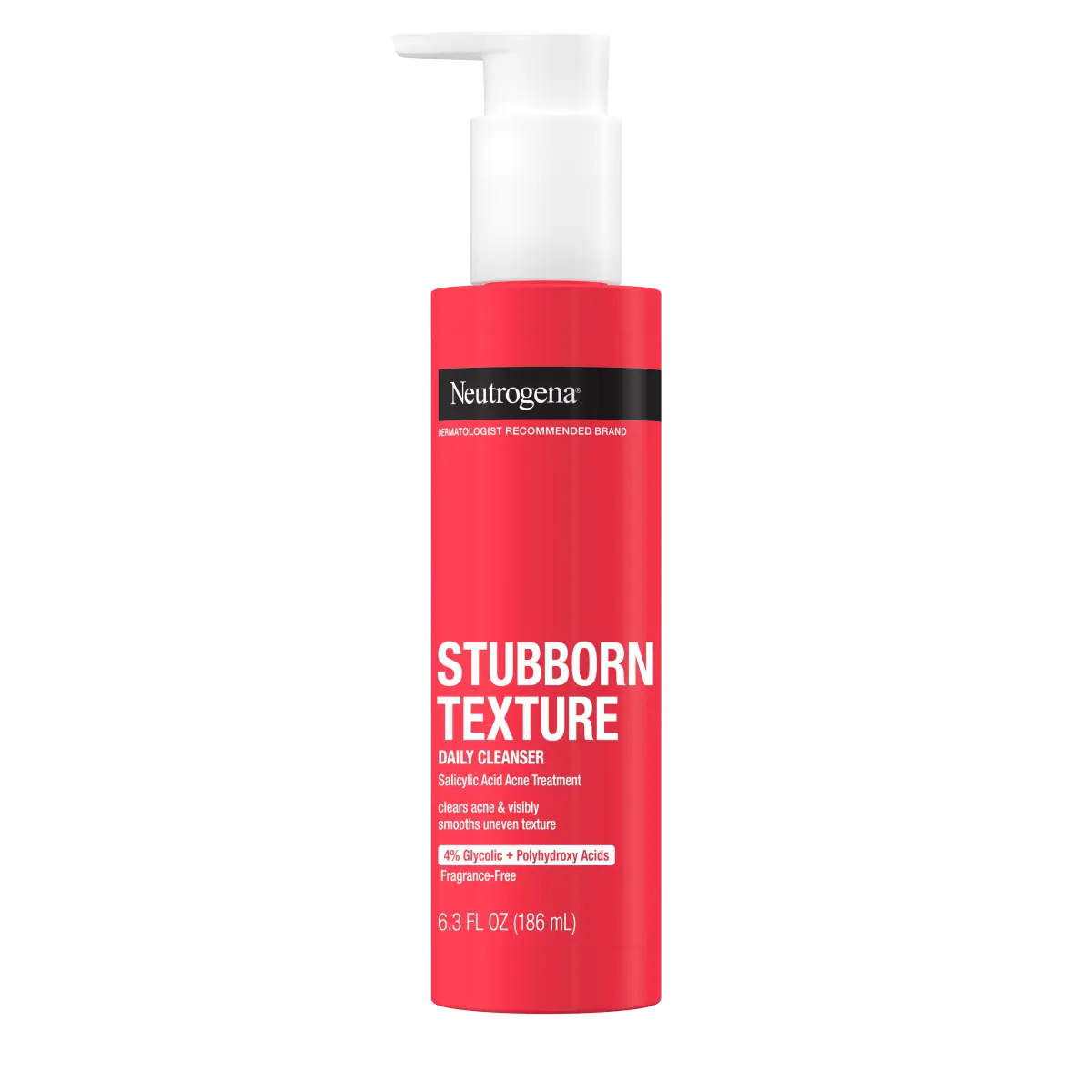 Neutrogena® Stubborn Texture Acne Cleanser, Salicylic Acid, 6.3 Fl. Oz - US 1954