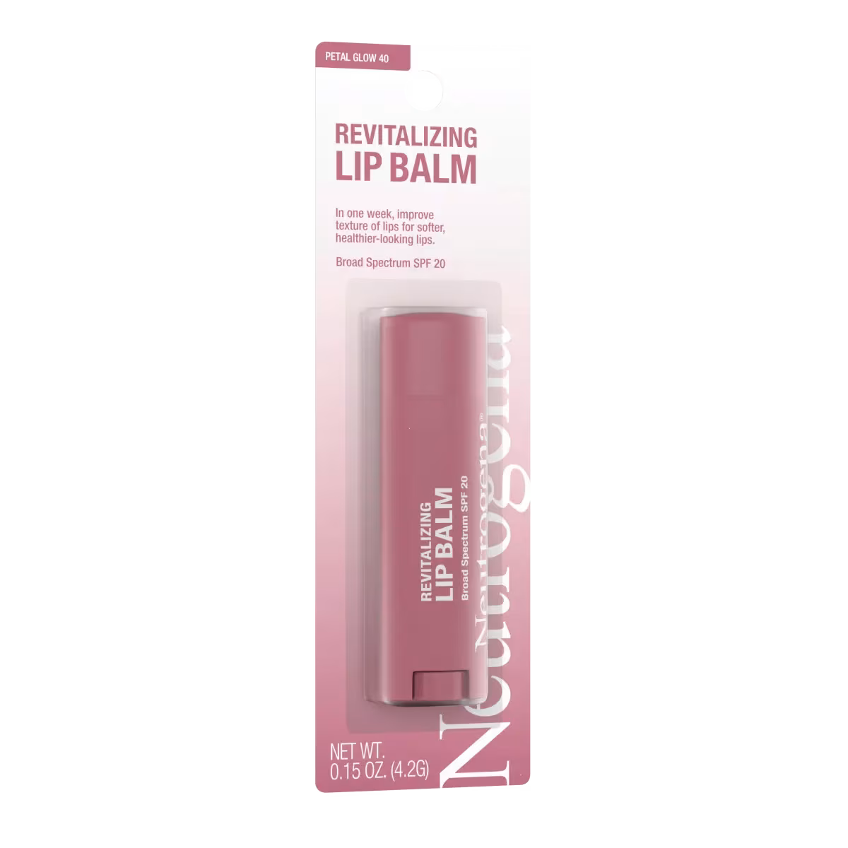 Neutrogena Revitalizing Lip Balm SPF 20, Sheer Petal Glow 40, .15 Oz - US 3161