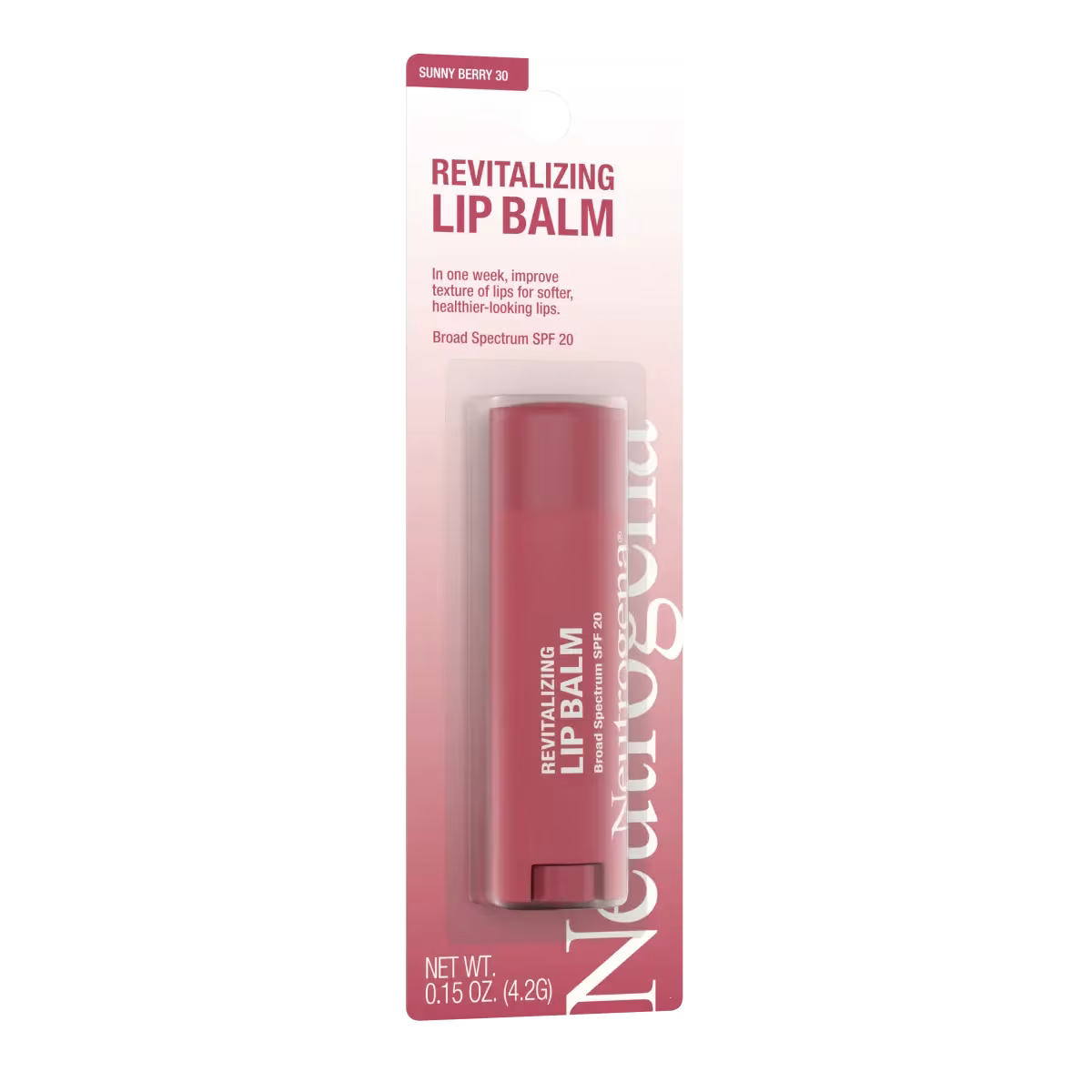 Neutrogena Revitalizing Lip Balm SPF 20, Sheer Sunny Berry 30, .15 Oz - US 2513