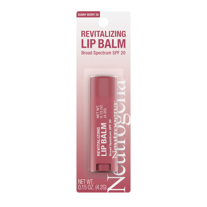 Neutrogena Revitalizing Lip Balm SPF 20, Sheer Sunny Berry 30, .15 Oz - US 2513