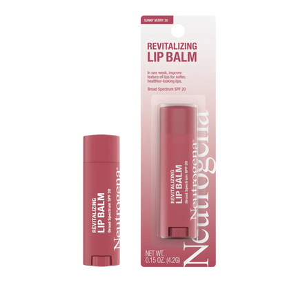 Neutrogena Revitalizing Lip Balm SPF 20, Sheer Sunny Berry 30, .15 Oz - US 2513