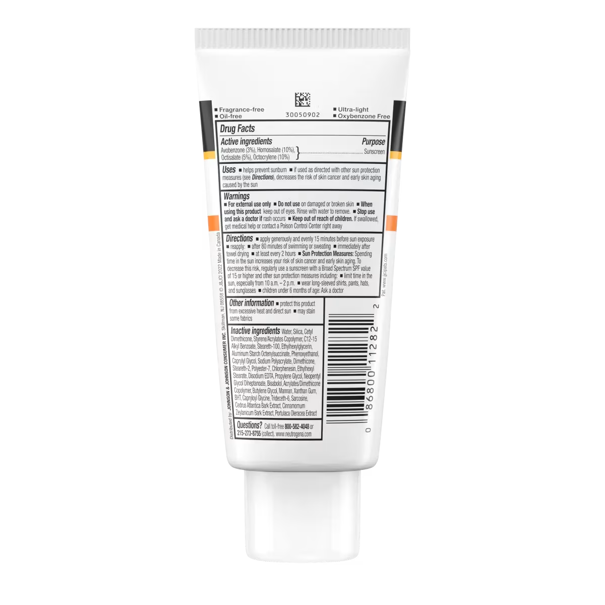 Neutrogena® Clear Face Liquid Lotion Sunscreen Broad Spectrum SPF 50, 3 Fl. Oz - US 1482