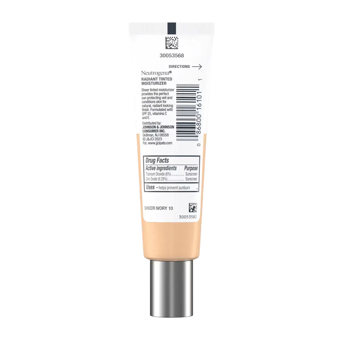 Neutrogena Healthy Skin Radiant Tinted Moisturizer Broad Spectrum SPF 25 - Sheer Ivory (10) - US 5529