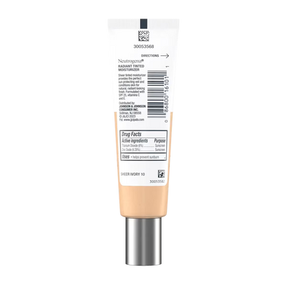 Neutrogena Healthy Skin Radiant Tinted Moisturizer Broad Spectrum SPF 25 - Sheer Ivory (10) - US 5529