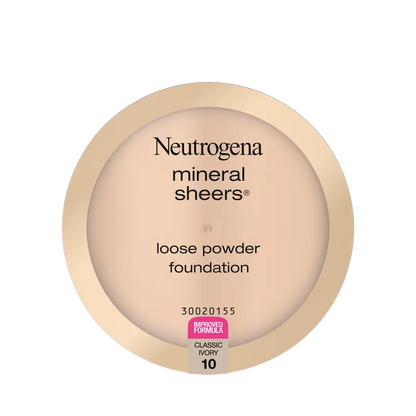 Neutrogena Mineral Sheers Loose Powder Foundation, Classical Ivory 10, 0.19 Oz - US 5111