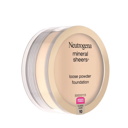 Neutrogena Mineral Sheers Loose Powder Foundation, Classical Ivory 10, 0.19 Oz - US 5111