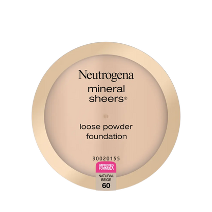 Neutrogena Mineral Sheers Loose Powder Foundation, Natural Beige 60, .19 Oz - US 4620