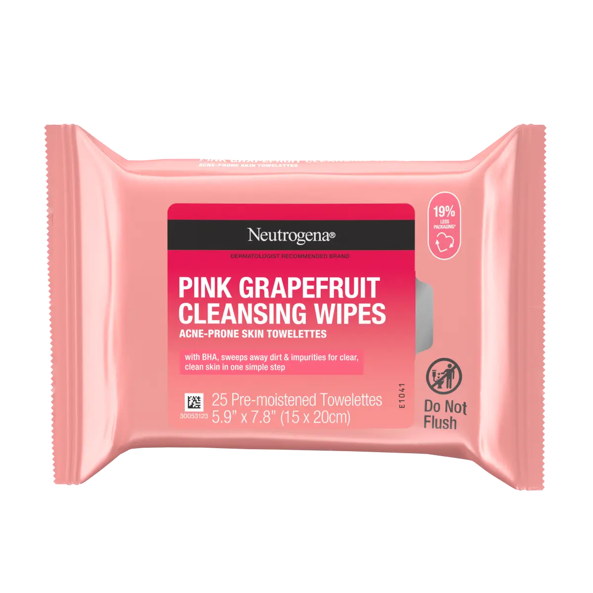 Neutrogena® Oil-Free Cleansing Wipes Pink Grapefruit, 25 Count - US 2958