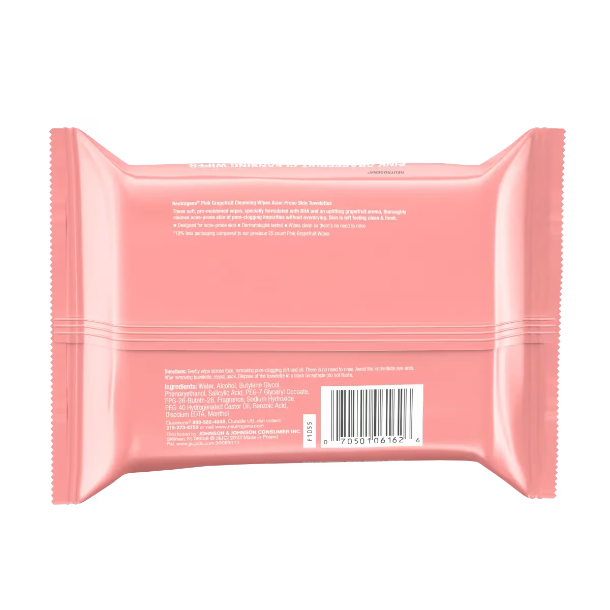 Neutrogena® Oil-Free Cleansing Wipes Pink Grapefruit, 25 Count - US 2958