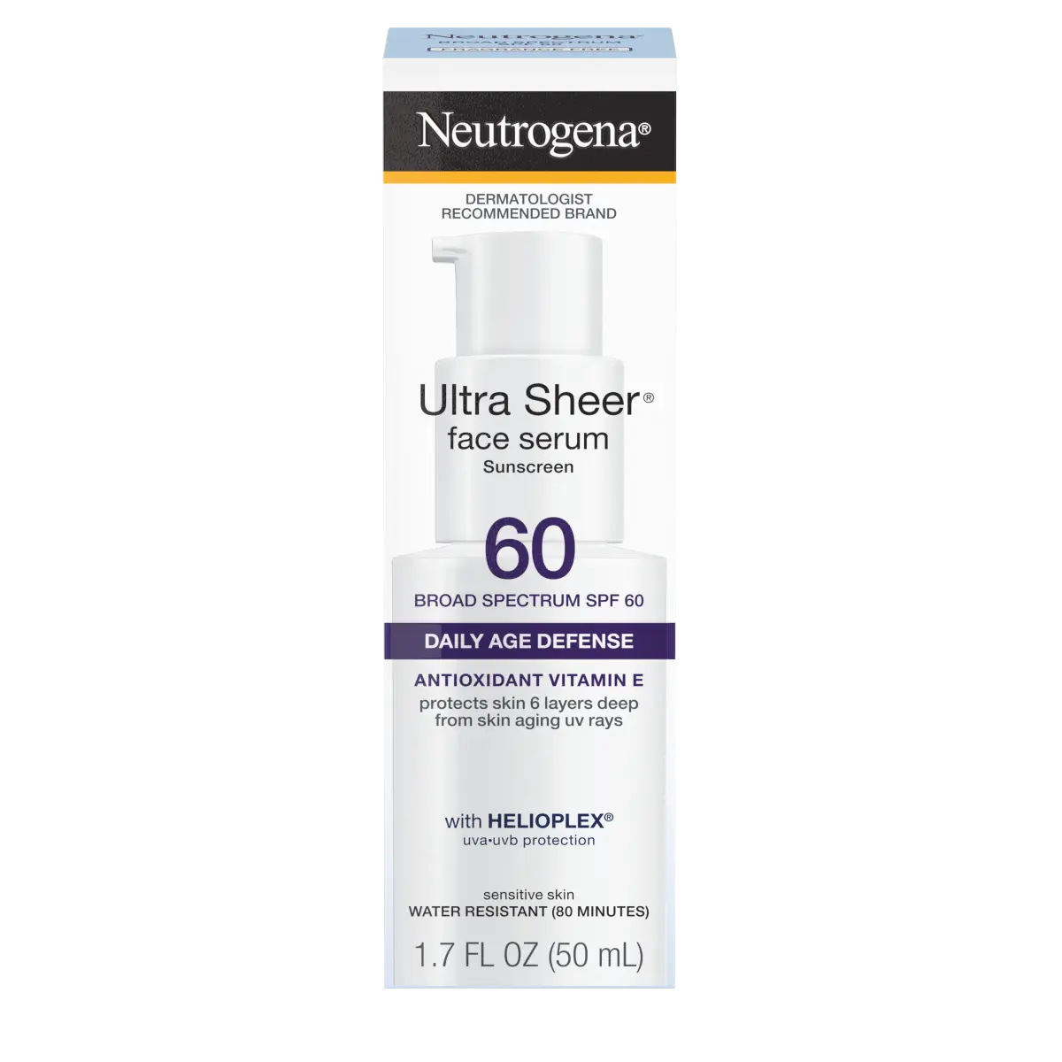 Neutrogena® Ultra Sheer Face Serum SPF 60, 1.7 Oz - US 3002