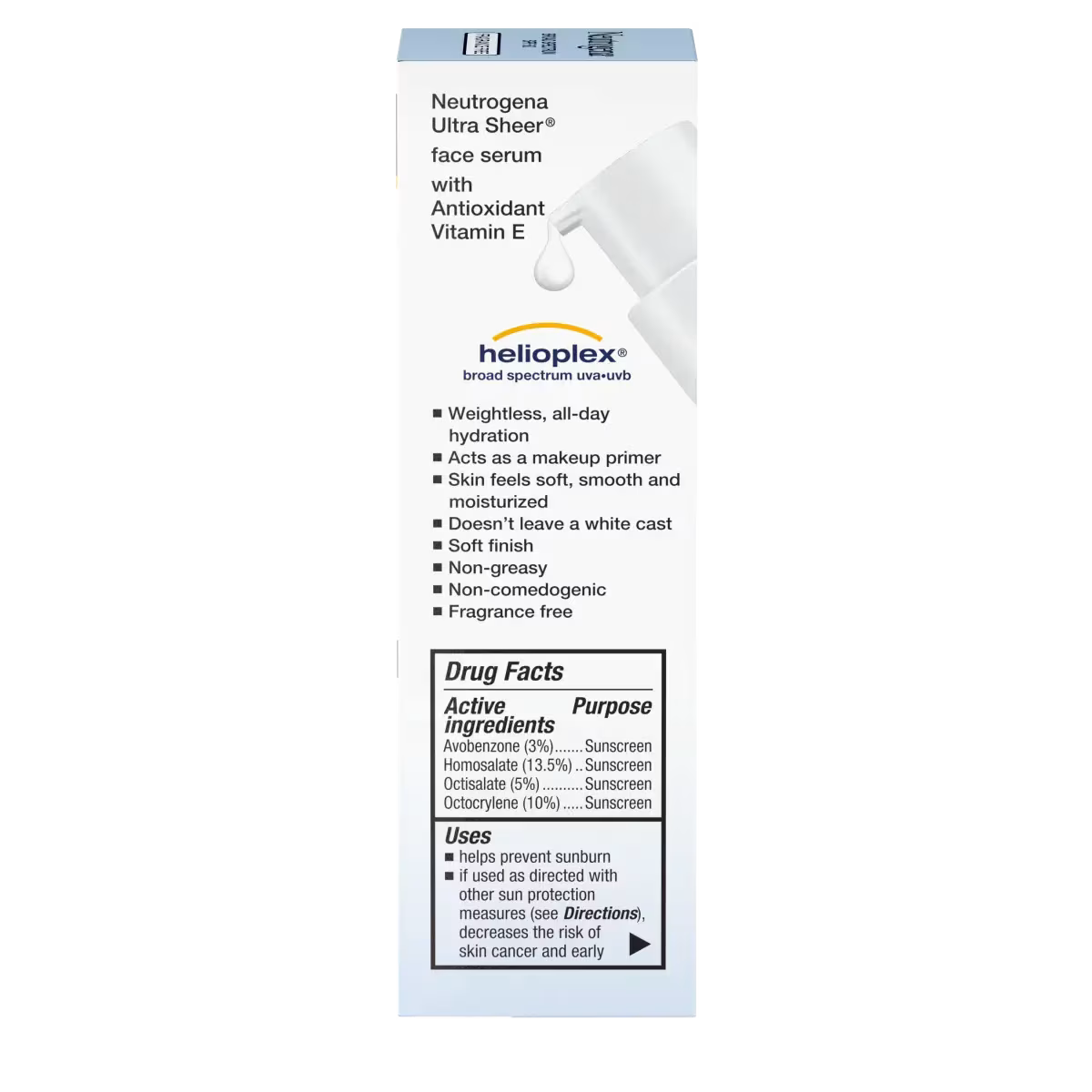 Neutrogena® Ultra Sheer Face Serum SPF 60, 1.7 Oz - US 3002