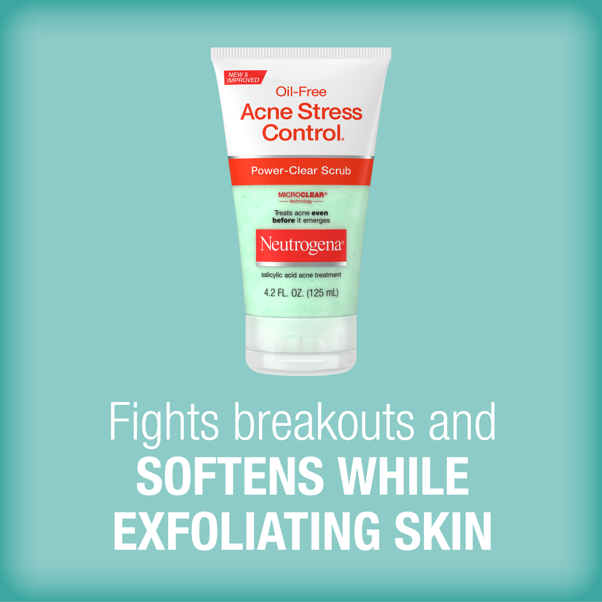 Neutrogena® Oil-Free Acne Stress Control Power-Clear Scrub, 4.2 Fl. Oz - US 6686