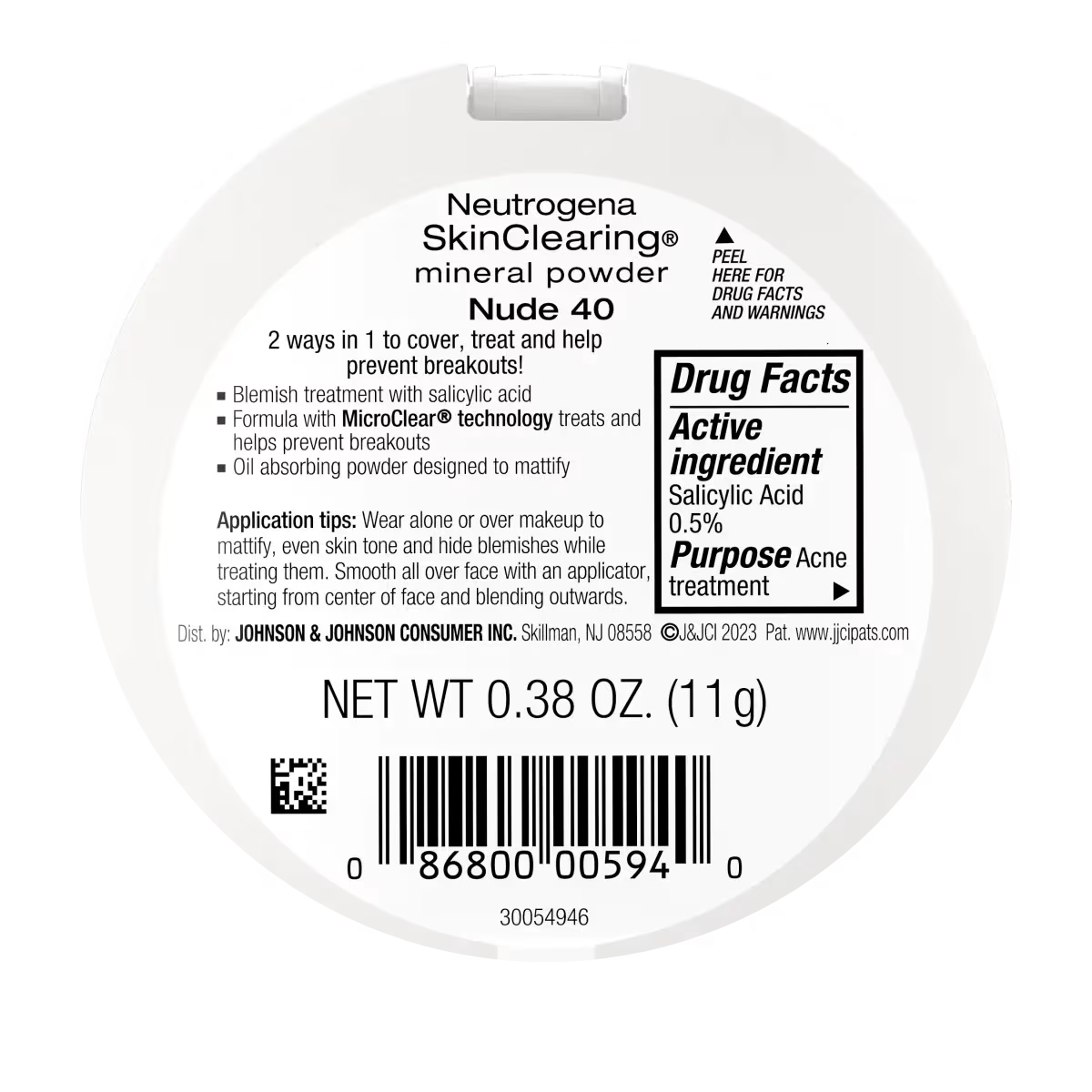 SkinClearing Mineral Powder - Nude (40) - US 0325