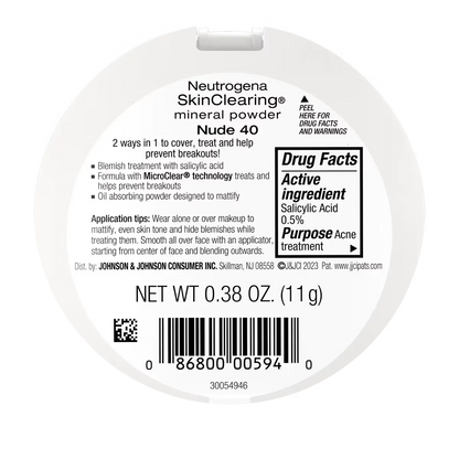 SkinClearing Mineral Powder - Nude (40) - US 0325