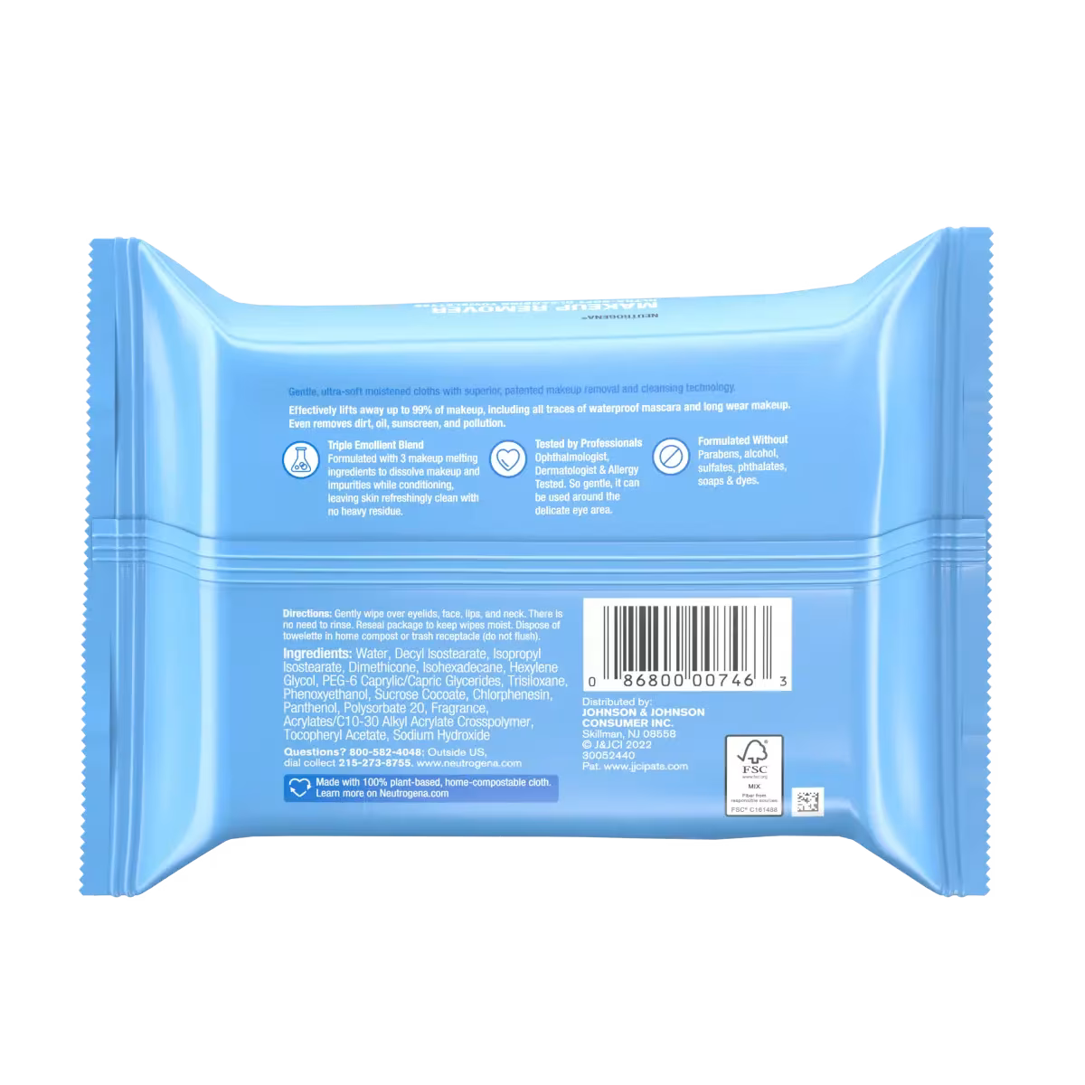 Neutrogena® Makeup Remover Cleansing Towelettes, 21 Count - US 2416