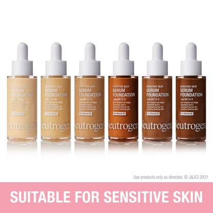 Neutrogena® Healthy Skin Sensitive Skin Serum Foundation, Deep 01, 1 Oz - US 3799