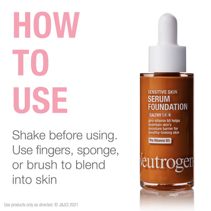 Neutrogena® Healthy Skin Sensitive Skin Serum Foundation, Medium/Deep 03, 1 Oz - US 0772