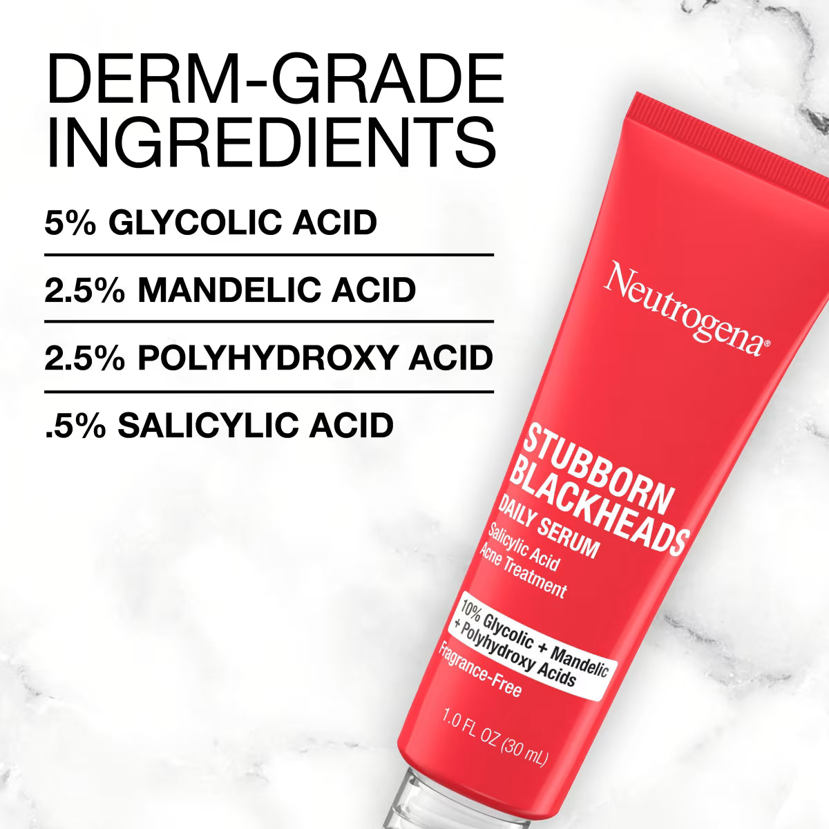 Neutrogena® Stubborn Blackheads Daily Acne Facial Serum, 1 Fl. Oz - US 7090