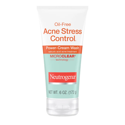 Neutrogena® Oil-Free Acne Stress Control Power-Cream Wash, 6 Oz - US 4160