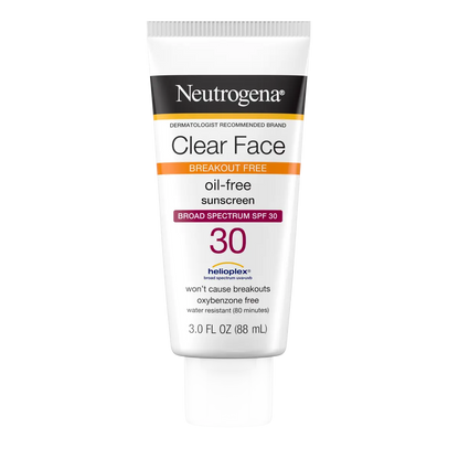 Neutrogena® Clear Face Liquid Lotion Sunscreen Broad Spectrum SPF 30, 3 Fl. Oz - US 5540