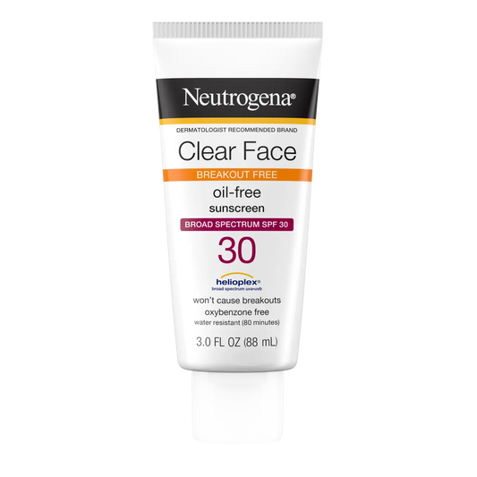Neutrogena® Clear Face Liquid Lotion Sunscreen Broad Spectrum SPF 30, 3 Fl. Oz - US 5540