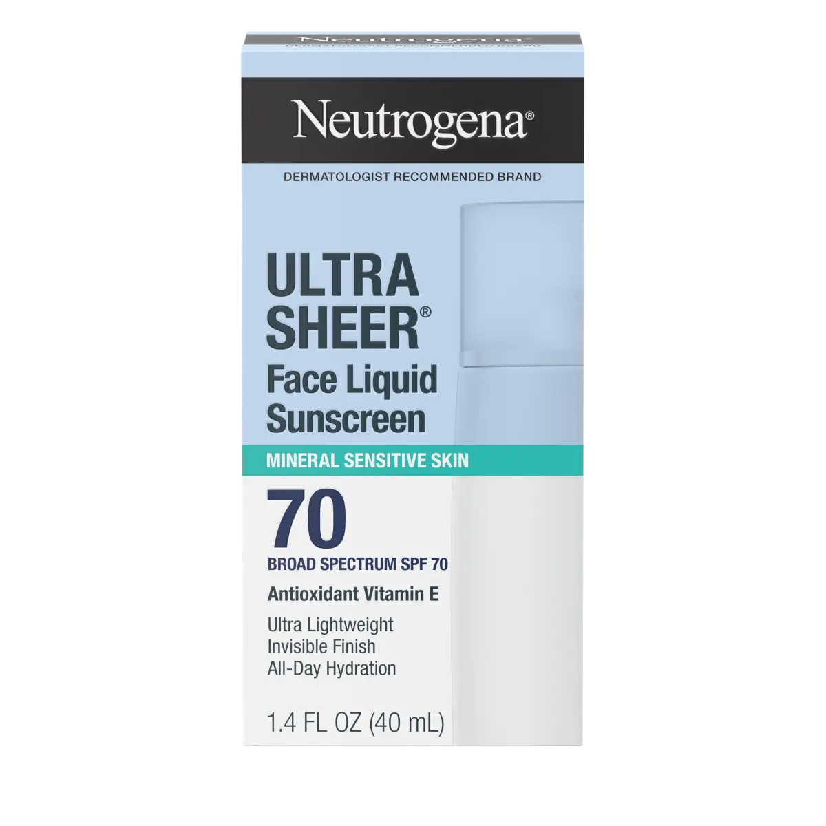 Neutrogena® Ultra Sheer® Mineral Face Liquid Sunscreen Broad Spectrum SPF 70, 1.4 Fl. Oz - US 5511