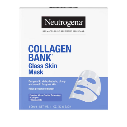 Neutrogena® Collagen Bank Glass Skin Mask, 4 Count - US 4199
