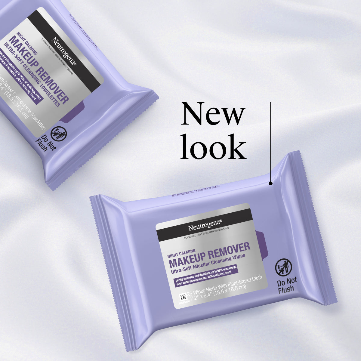 Neutrogena® Night Calming Makeup Remover Ultra-Soft Micellar Wipes, 25 Count - US 1535
